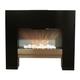 Free Standing Wall Mounted Electric Fire Black Surround Fireplace Flicker Flame