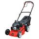 Petrol Lawn Mower Self Propelled 41cm 410mm 17" Cutting Width 132cc OHV Engine Mower. Foldable Handles & 45 Litre Grass Collector. Garden Lawnmower Wi