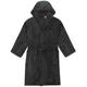 (Grey, Medium) Liverpool FC Mens Dressing Gown Robe Hooded Fleece OFFICIAL Football Gift