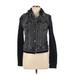 American Eagle Outfitters Denim Jacket: Black Jackets & Outerwear - Women's Size Large