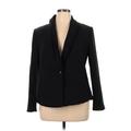 Ann Taylor Factory Blazer Jacket: Black Jackets & Outerwear - Women's Size 16