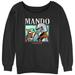 Women's Mad Engine Black The Mandalorian Found You Graphic Slouchy Sweatshirt