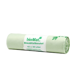 Papstar 500 `bioMat` Kompostbeutel auf Stärkebasis 30 l 60 cm x 53 cm ohne Tragegriff Image
