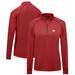 Women's Levelwear Red Atlanta Hawks Kinetic Insignia Core Quarter-Zip Pullover Top