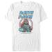 Men's Mad Engine Darth Vader White Star Wars Retro Graphic T-Shirt