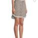 Free People Skirts | New Free People | Bailey Leopard Print Denim Skirt 29 | Color: Cream/Tan | Size: 8
