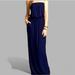 J. Crew Dresses | Jcrew Women's Strapless Bouncy Flowy Drawstring Waist Pocket Maxi Dress Navyblue | Color: Blue | Size: M