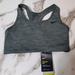 Nike Intimates & Sleepwear | Nike Sports Bra Womens Sz M Gray Black Swoosh Medium Support | Color: Black/Gray | Size: M