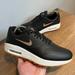 Nike Shoes | Nike Sample Women's Air Max 1 G Golf Shoe Black Metallic Red Bronze Size 8.5 New | Color: Black | Size: 8.5
