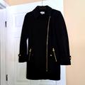 Michael Kors Jackets & Coats | Michael Kors Women's Trench Black Wool Blended Coat Size: Xxs | Color: Black | Size: Xxs