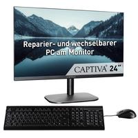CAPTIVA All-in-One PC All-In-One Power Starter I82-220 Computer Gr. ohne Betriebssystem, 64 GB RAM 2000 GB SSD, schwarz All in One PC