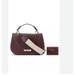 Nine West Bags | Nine West Cora Faux Leather Crossbody Bag + Card Case 2 Piece Set - Merlot/Wine | Color: Red | Size: Small