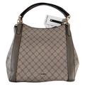 Nine West Bags | Nine West Channa Faux Leather Tote Bag In Beige Logo | Color: Brown/Cream | Size: Os