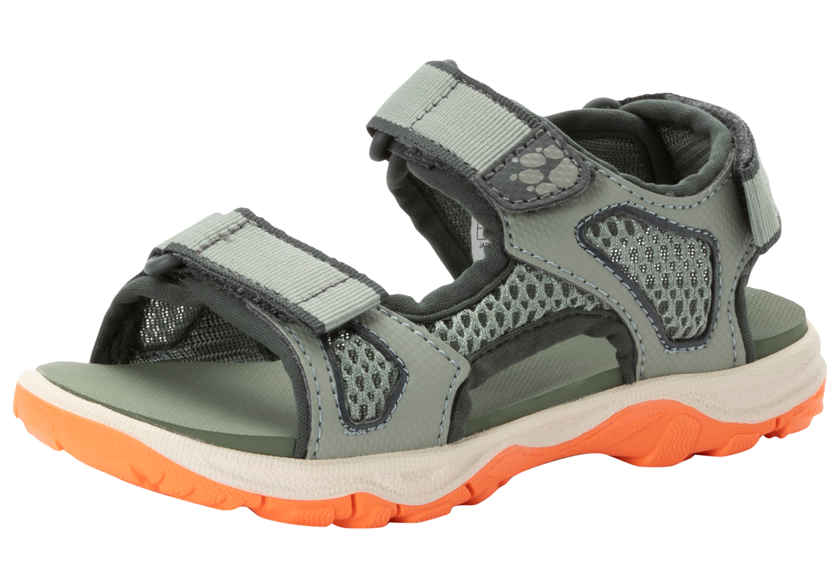 Sandale JACK WOLFSKIN "TARACO BEACH SANDAL K", Gr. 37, grün (hellgrün), Synthetik, Schuhe