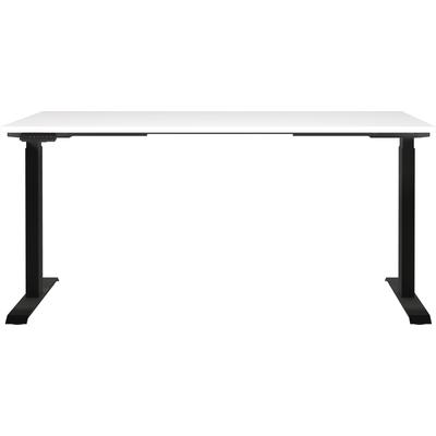 Schreibtisch GERMANIA "Jet, elektrisch höhenverstellbar", schwarz-weiß (weiß, schwarz, schwarz, weiß), B:160cm H:72cm T:80cm, Tische, moderne Farbvariationen, Breite 120/140/160/180 cm, Made in Germany Image