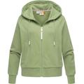 Kapuzensweatjacke RAGWEAR "Taila", Damen, Gr. M (38), braun (dusty), Sweatware, Material: 70% Baumwolle, 30% Polyester, casual, weit hüftlang, tiefer Rundhals, Langarm Ärmel ohne Ärmelschlitz Rippbündchen, Sweatjacken, modische Damen Sweatjacke mit...