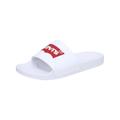 Levi's Shoes | Levi's Mens White Batwing-Logo Open Toe Slip On Slide Sandals Shoes 11 | Color: White | Size: 11