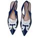 Kate Spade Shoes | Kate Spade Veronica Leather Flat Navy 6w Nwt | Color: Blue | Size: 6