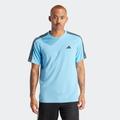 T-Shirt ADIDAS PERFORMANCE "TR-ES BASE 3S T" Gr. 4XL, blau (blubrs, black) Herren Shirts Sport