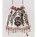 Free People Bags | Free People Emmie Embroidered Crossbody In White Coin Fringe | Color: Black/Cream | Size: Medium