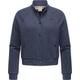 Bomberjacke RAGWEAR "Simonette", Damen, Gr. XL (42), blau (navy), Material: 70% Baumwolle, 30% Polyester, modisch, gerade hüftlang, hoch geschlossener Ausschnitt, Langarm Ärmel ohne Ärmelschlitz Rippstrickbündchen, Jacken, stylische Damen...