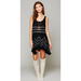 Free People Dresses | Free People Intimates Voile & Lace Polka Dotted Trapeze Slip Dress | Color: Black/Gray | Size: Xs