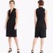 J. Crew Dresses | J. Crew Tuxedo Wrap Dress In Italian Wool Crepe Black | Color: Black | Size: 00