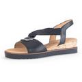 Sandalette GABOR "GENUA" Gr. 35, schwarz Damen Schuhe Sandaletten Sommerschuh, Sandale, Keilabsatz, in Schuhweite G (weit)