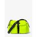 Michael Kors Bags | Michael Kors Olivia Large Studded Neon Satin Messenger Bag Acid Yellow New | Color: Yellow | Size: Os