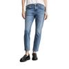 Boyfriend-Jeans MARC O'POLO "aus Bio-Baumwoll-Mix", Damen, Gr. 25, Länge 32, blau (sustainable clean blau wash), Obermaterial: 98% Baumwolle, 2% Elasthan, unifarben, casual, lässig geschnitten knöchellang, Jeans