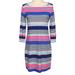Lilly Pulitzer Dresses | Lilly Pulitzer Upf 50+ Boat Neck 'Sophie' Striped 3/4 Sleeve Stretchy Dress | Color: Blue/Pink | Size: S