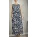Kate Spade New York Dresses | Kate Spade Saturday Women’s Silk Blue Paint Spots V Neck Midi Dress Size 8 | Color: Blue | Size: 8