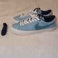 Nike Shoes | Nike Sb Blazer Zoom Low Pro Gt Premium Skate Shoe Men's Size 9 | Color: Blue | Size: 9