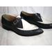 J. Crew Shoes | J. Crew Vintage Monochrome Pointed Monk Strap Oxford Leather Flat Shoes Sz 6.5 | Color: Black/White | Size: 6.5