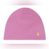 Burberry Accessories | Burberry Lola Reversible Monogram Motif Wool & Cashmere Beanie. Pink/Tan. New. | Color: Pink/Tan | Size: Os