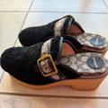 Coach Shoes | Coach Dylan Shearling Platform Clogs Black Oak Size 9 B | Color: Black/Red | Size: 9