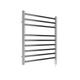 NWT Direct Thermostatic Electric Polished Stainless Steel Towel Rail Radiator Bathroom Heater (Pre-Filled) - 600mm (w) x 600mm - 150w Element