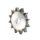 LZHYF Metal rotating motor gears 1pcs Pitch 19.05mm 12A Flat Chain Sprocket 10-25 Teeth A3 Steel Roller Industrial Drive Chain Sprocket Flat Sprocket (Size : (12A) 18 Teeth)