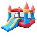 Castle Bouncer with Slide Kids Bounce House Air Bouncer Inflatable Bouncer Jumping Castle for Outdoor and Indoor Thick Material Inflatable Bouncy Castle A