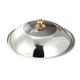 Pot Lids Pot Lid Replacement Cover Kitchen Pot Pan Cover Frying Wok Lid with Knob Stainless Steel Glass Pot Cover Wok Cover Lid Replacement Pot Lid Saute Pan Lids (Color : B, Size : 36CM)