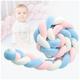 Cushion Soft Knot Pillow Braided for Anti-collision Head Cot Bumpers for Cot Bed for Room Decor,B-400CM
