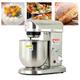 Dnowegas 3-In-1 Stand Mixer, Multifunction Commercial Food Mixer Kitchen Mixers 500W 3-Speed Bakery Equipment with K-beater, Dough Hook and Whisk, Noiseless Heavy Duty Dough Machine,10L