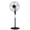 Pedestal Fan, 16-Inch Adjustable Height Fan, 3-Speed Digital Control, Oscillating Pedestal Fan w/Timer, 5 Blades, Remote Control (remote control)