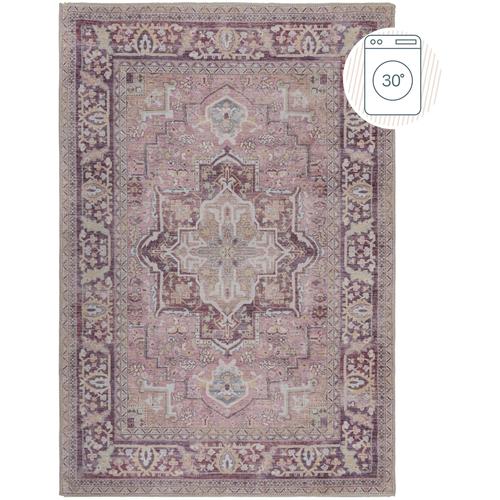 Teppich FLAIR RUGS ""Windsor"" Teppiche Gr. B: 80cm, 4mm, L: 150cm, rosa Waschbarer Teppich