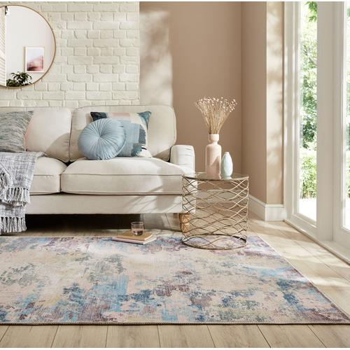 Teppich FLAIR RUGS ""Reid Abstract"" Teppiche Gr. B: 80cm, 4mm, L: 150cm, bunt Waschbarer Teppich