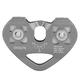 Elelif Outdoor Climbing Pulley Block Aviation Aluminum Double Shaft Climbing Sheave Pulley for Mountaineering Rock Climbing Accessory (Grey)
