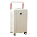 Travel Suitcase Suitcase Wide Trolley Aluminum Frame 20 Inch Suitcase for Women Strong and Durable Trolley Suitcase for Men Trolley Case (Color : White, Size : 24)