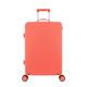 dongyingyi Suitcase Front-Opening Boarding Suitcase Women's 24-inch Password Travel Suitcase Universal Wheel Trolley Suitcase Suitcases (Color : Orange, Size : 24)