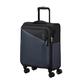 American Tourister Daring Dash Spinner S, Expandable Hand Luggage, 55 cm, 39/46 L, Black/Grey, Black/Grey, Spinner S (55cm - 39/46 L), Carry-on Luggage