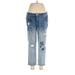 Soho JEANS NEW YORK & COMPANY Jeans - Mid/Reg Rise: Blue Bottoms - Women's Size 8
